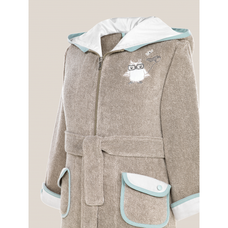 Kids bathrobe CHEEKY OWLS