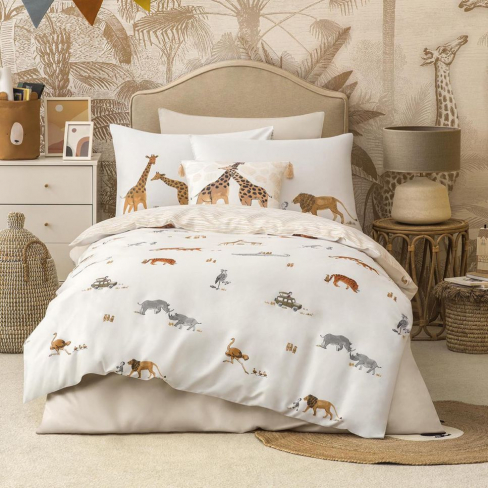 Bed linen set for kids SAFARI
