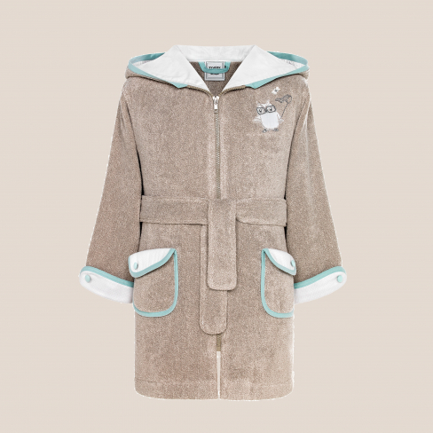 Kids bathrobe CHEEKY OWLS